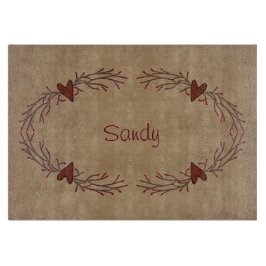 ハート及びピップベリーガラス切断板 カッティングボード