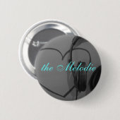 ハート及びヘッドホーンボタン 缶バッジ (正面&裏面)