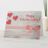 ハート及びリボンカード カード (正面)