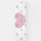 ハート及び愛旗-パーティーの装飾は祝います 横断幕 (縦)