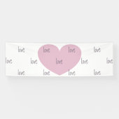 ハート及び愛旗-パーティーの装飾は祝います 横断幕 (横)