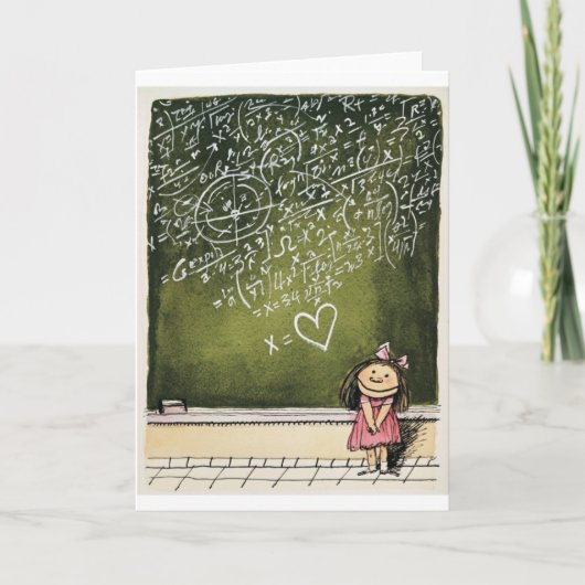 ハート及び数学 カード (正面)