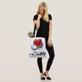 ハート及び聴診器大トート トートバッグ (モデル)