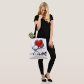 ハート及び聴診器大型モノグラムトート トートバッグ (モデル)