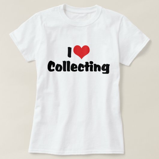 ハート収集が大好き Tシャツ (デザイン正面)