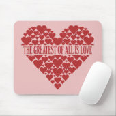 ハート口カスタムハート マウスパッド (マウス)