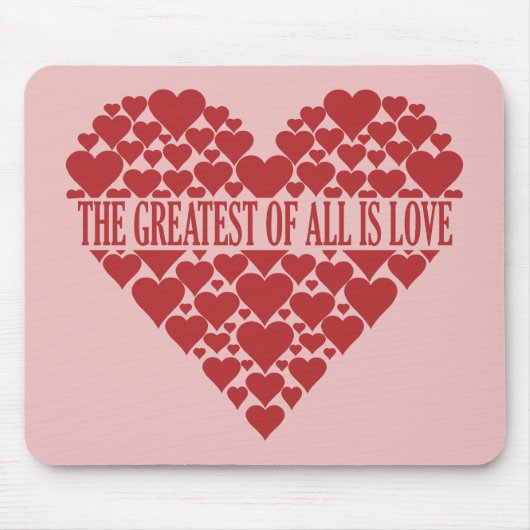 ハート口カスタムハート マウスパッド (正面)