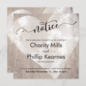 ハート告知延期付結婚きカード (正面/裏面)