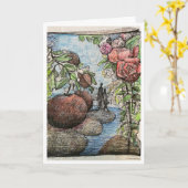 ハート周年記念カード カード (黄色い花)