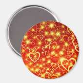 ハート図形パターン–25622 マグネット (正面/裏面)
