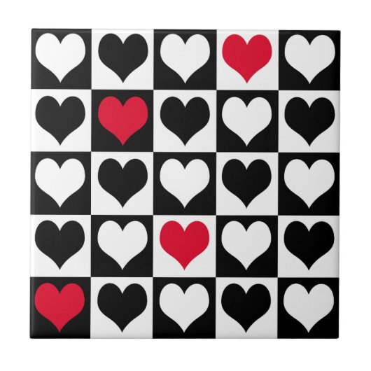 ハート図形 タイル (正面)
