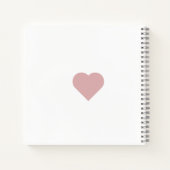 ハート図形 ノートブック (裏面)