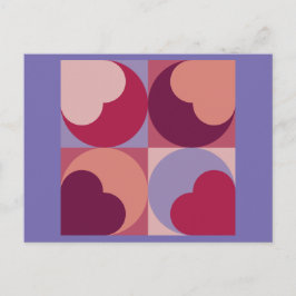 ハート図形 ポストカード