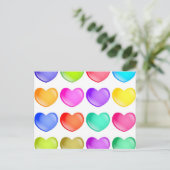 ハート図形 ポストカード (スタンド正面)