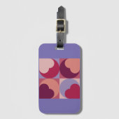 ハート図形 ラゲッジタグ (正面縦)