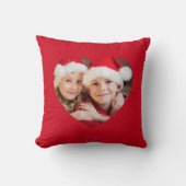 ハート図形(赤) クッション (正面)