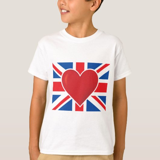 ハート国旗 Tシャツ (正面)