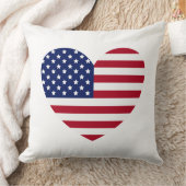 ハート国旗USAピロー クッション (ブランケット)