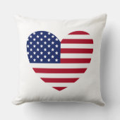 ハート国旗USAピロー クッション (正面)
