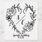 ハート園 ワインラベル (シングルラベル)