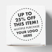 ハート型お菓子箱 10個入り 25%OFF まとめ買い割引 フェイバーボックス (上部)