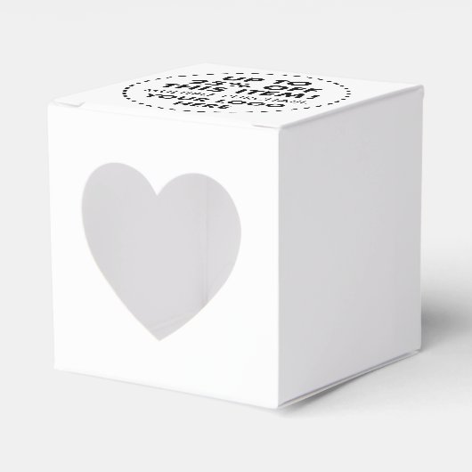 ハート型お菓子箱 10個入り 25%OFF まとめ買い割引 フェイバーボックス (正面サイド)