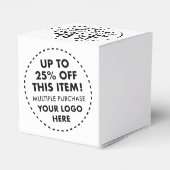 ハート型お菓子箱 10個入り 25%OFF まとめ買い割引 フェイバーボックス (裏面サイド)