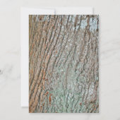 ハート型にくりぬかれた木のウェディング　インビテーション　ラスティックカントリー 招待状 (裏面)