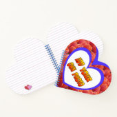 ハート型のお客様フォトチューリップノートブック ノートブック (内部)