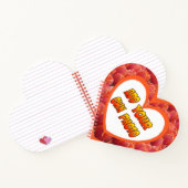 ハート型のお客様フォトレッドチューリップノートブック ノートブック (内部)