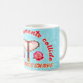 ハート型のアート コーヒーマグカップ (正面右)