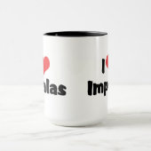 ハート型のインパラが好き マグカップ (中央)