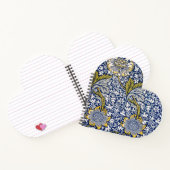 ハート型のウィリアム・モリス手帳 ノートブック (内部)