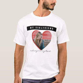 ハート型のオリジナルフォトTシャツ Tシャツ