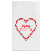 ハート型のキャンディーケーン ギフトバッグ (裏面)