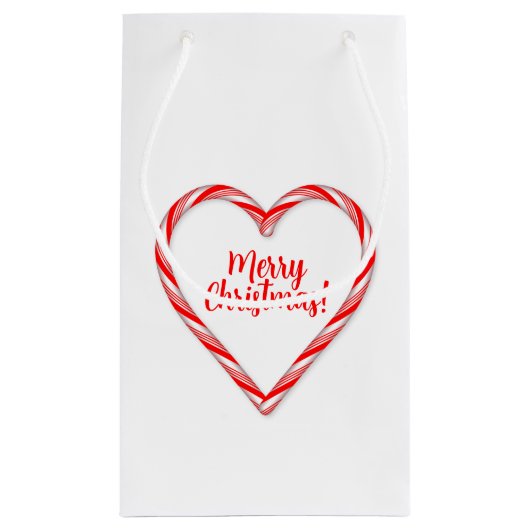 ハート型のキャンディーケーン ギフトバッグ (裏面)