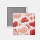 ハート型のキャンディー マグネット (正面/裏面)