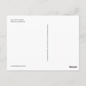 ハート型のクローバーとてんとう虫 - 幸運 ポストカード (裏面)