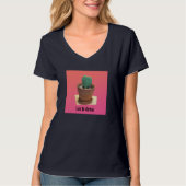 ハート型のサボテンを成長させる Tシャツ (正面)