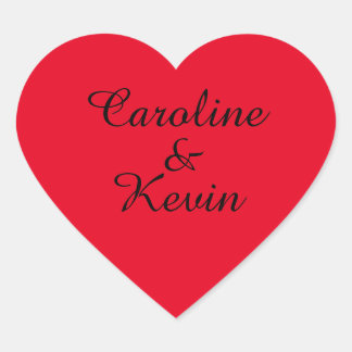 ハート型のシール（カップル） ハートシール