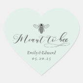 ハート型のセージはビー結婚ズ ハートシール (正面)