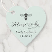 ハート型のセージはビー結婚ズ フェイバータグ (正面)