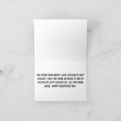 ハート型のチョコチップクッキー バレンタイン レッド シーズンカード (内部)