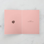 ハート型のチョコレートの箱 バレンタインの挨 カード (内部)