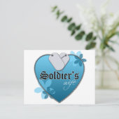 ハート型のドッグタグ ポストカード (スタンド正面)