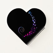 ハート型のバラの香り ノートブック (裏面)