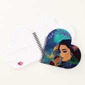 ハート型のバラの香り ノートブック (内部)