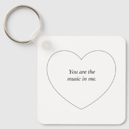 ハート型のパーソナライズされた文字 キーホルダー