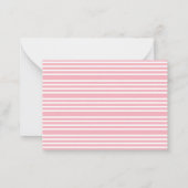 ハート型のピンクカップケーキ あなたはとっても素敵よ バレンタインデー ノートカード (裏面)