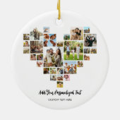 ハート型のフォトコラージュを作成する セラミックオーナメント (裏面)